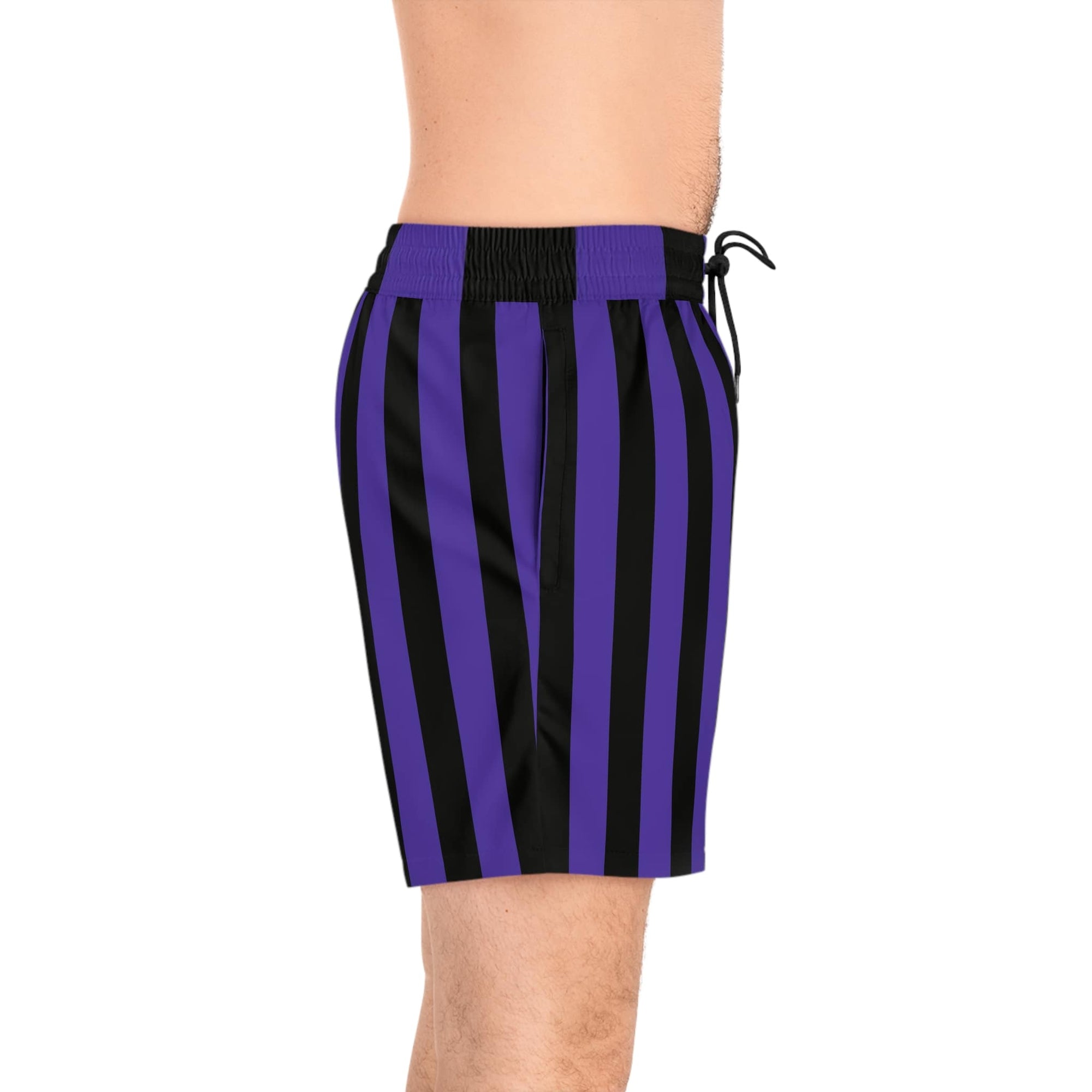 Goth School Stripes Swim Shorts