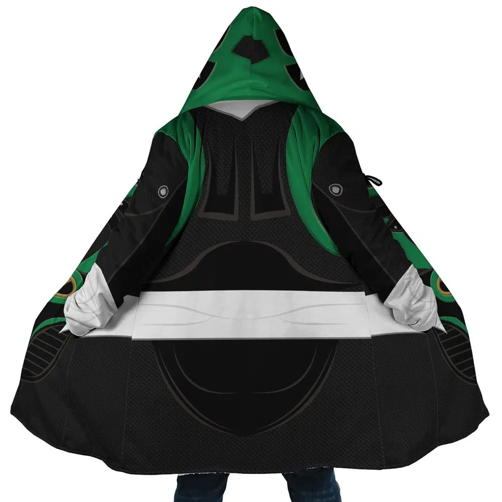 Green Psycho Ranger Dream Hooded Cloak Coat