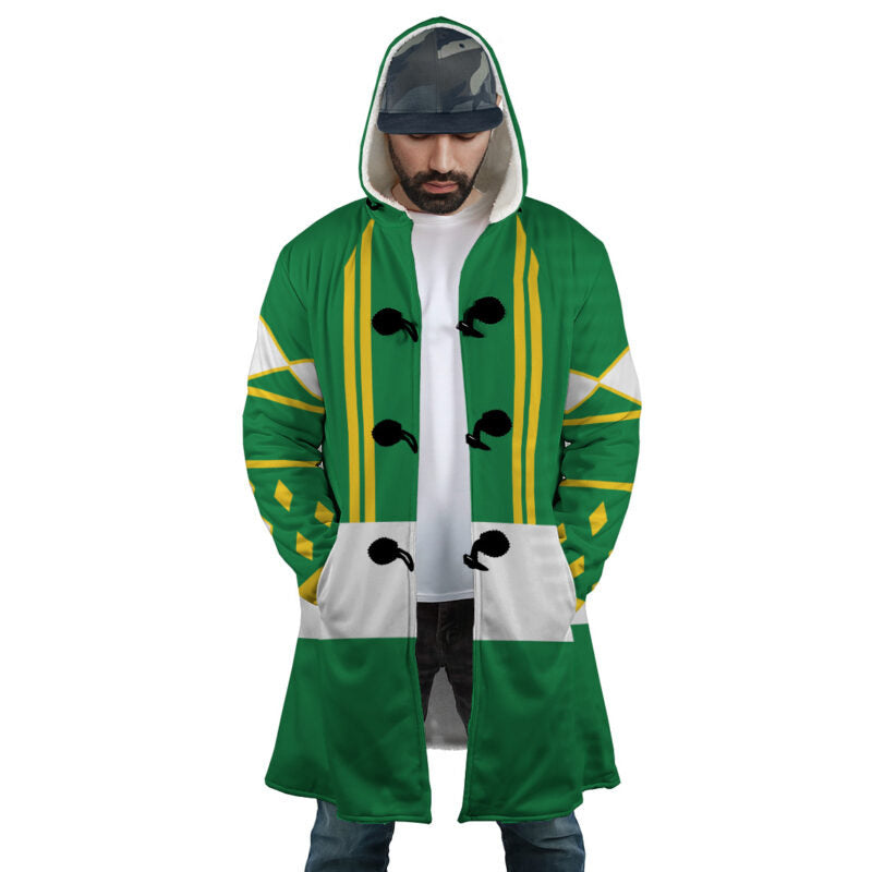 Green Ranger Dream Hooded Cloak Coat