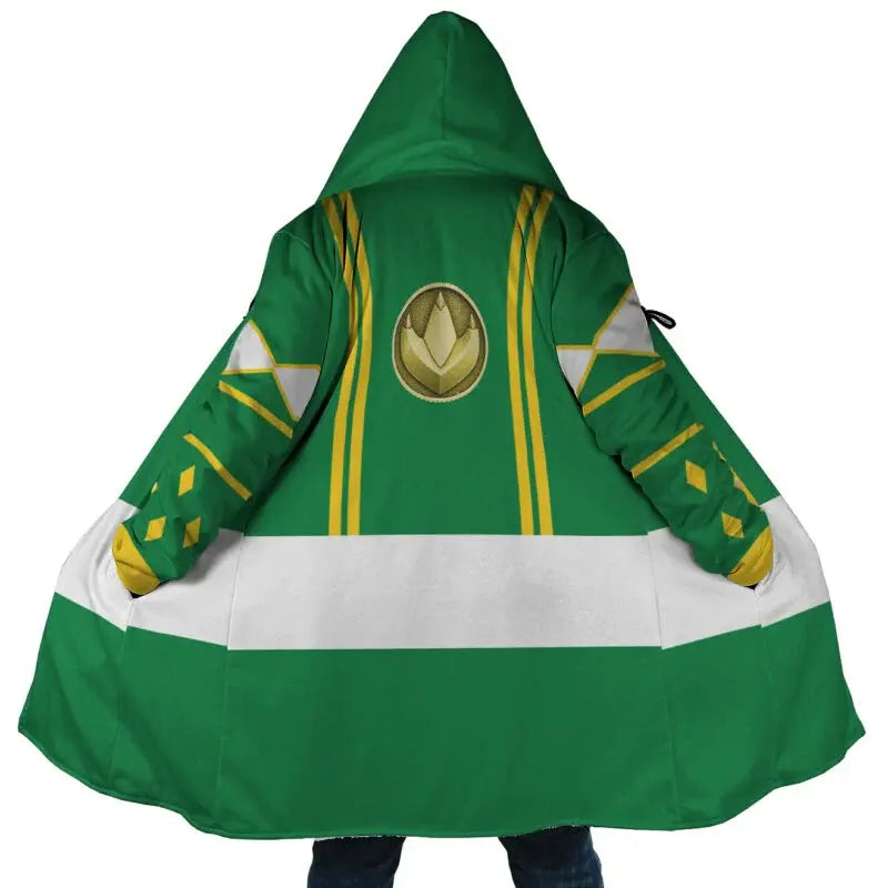 Green Ranger Dream Hooded Cloak Coat