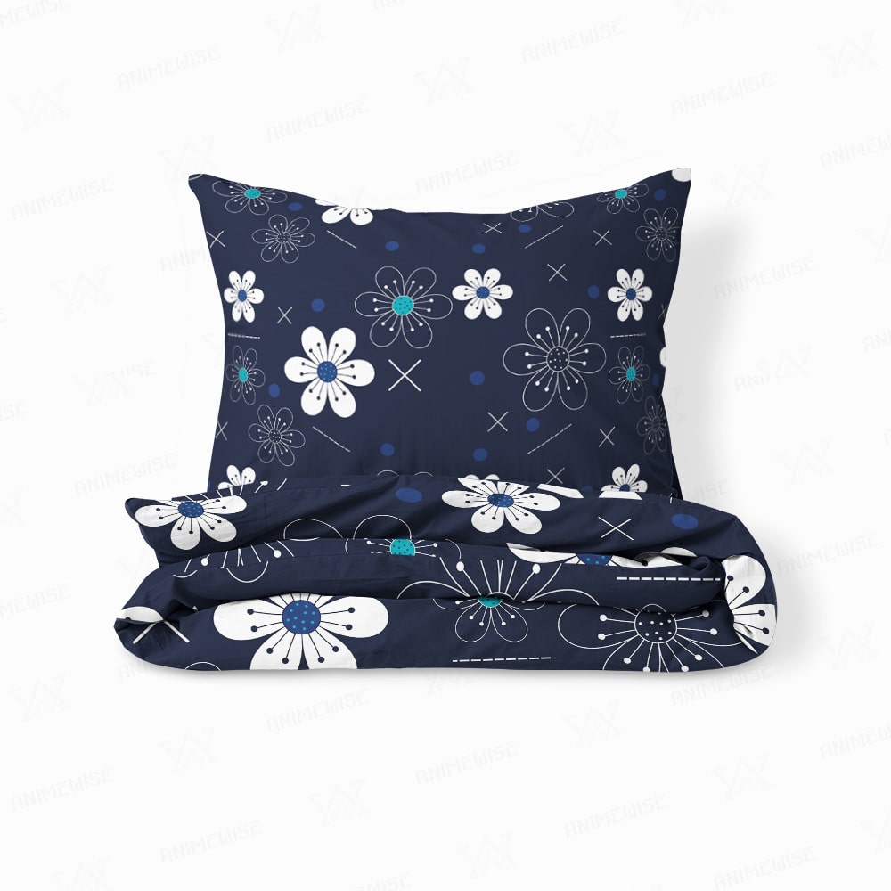 Grunge Floral Dream Space Soft Blend Comforter Set Bedding