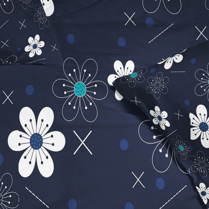 Grunge Floral Dream Space Soft Blend Duvet Cover Bedding