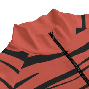 Mista Tiger Skin Pattern Collar Up Jacket