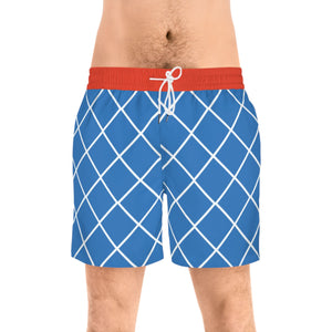 Gunslinger Mista Color Overlap Pattern Swim Shorts