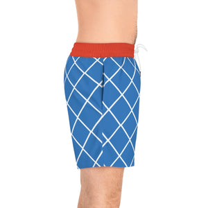 Gunslinger Mista Color Overlap Pattern Swim Shorts
