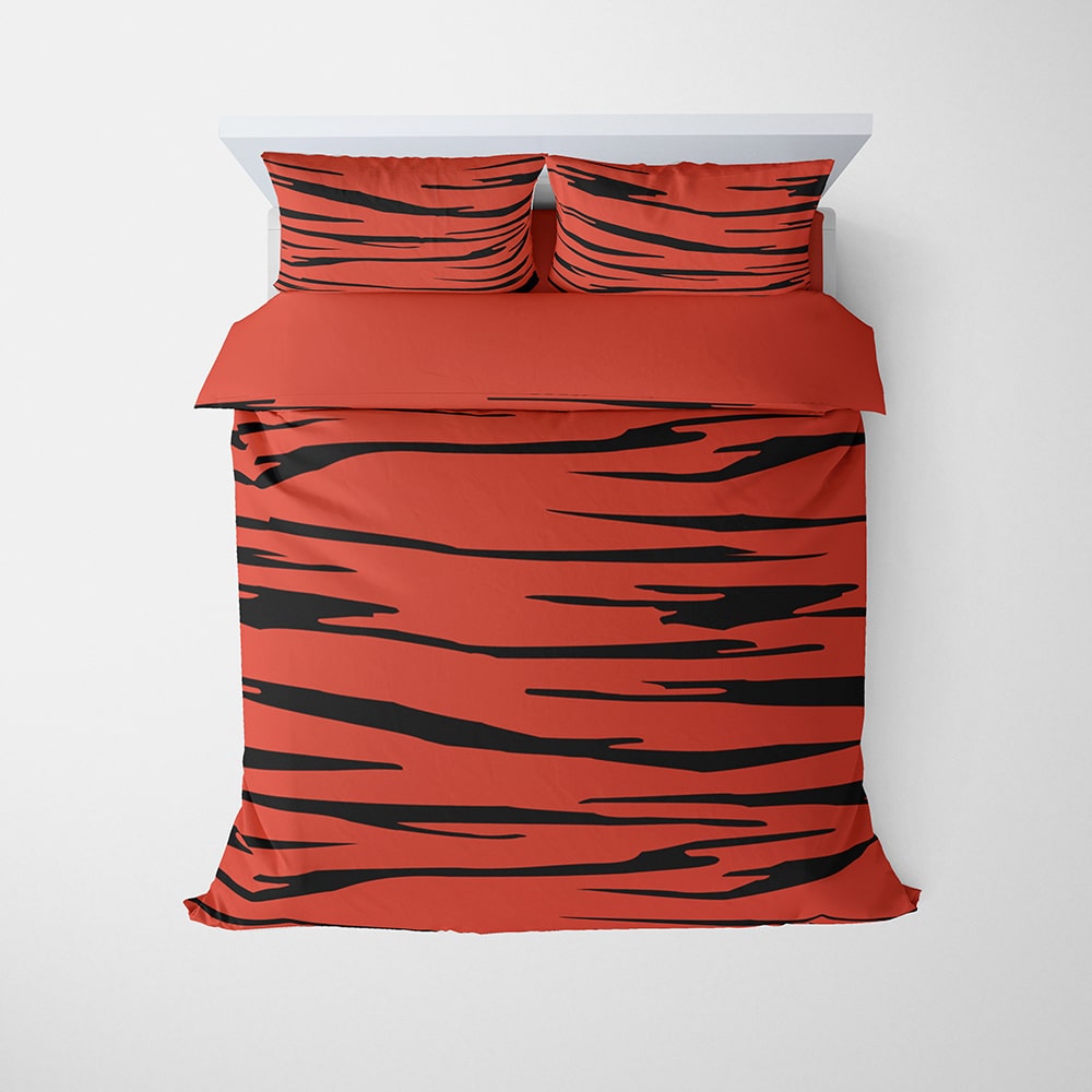 Mista Tiger Skin Pattern Comforter Set Bedding