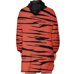 Mista Tiger Skin Pattern Oodie Blanket Hoodie