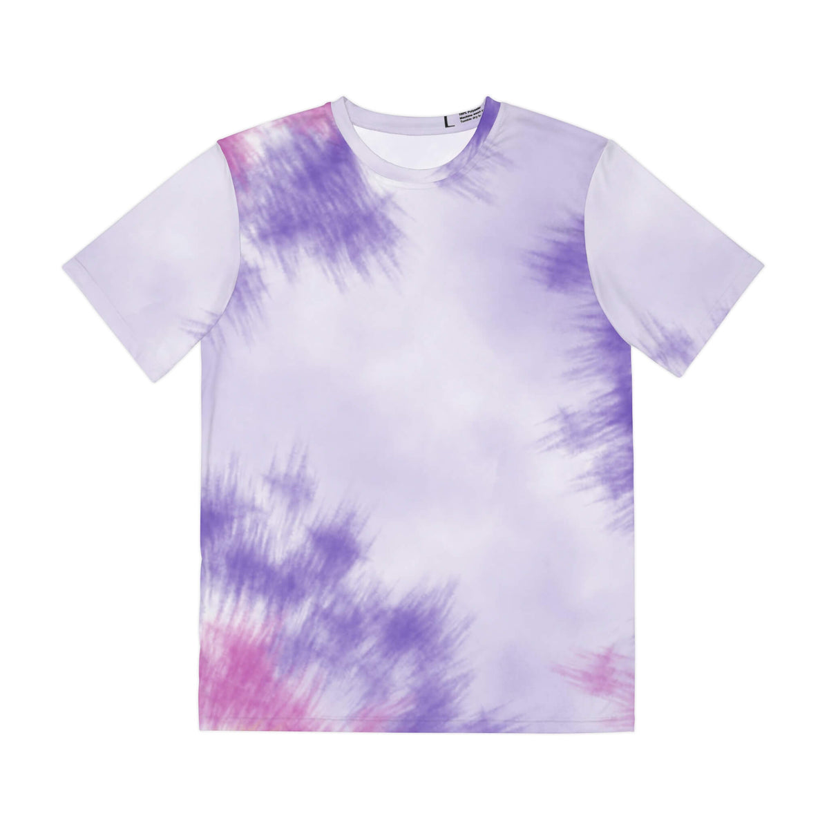 Gum Gum Purple Tie-Dye Fusion Casual Round Collar T-Shirt