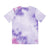 Gum Gum Purple Tie-Dye Fusion Casual Round Collar T-Shirt