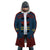 Simon Tengen Toppa Fleece Hooded Cloak Coat