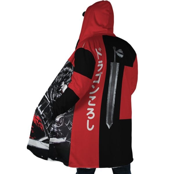 Dragon Slayer Sword Kanji Hooded Dream Cloak Coat