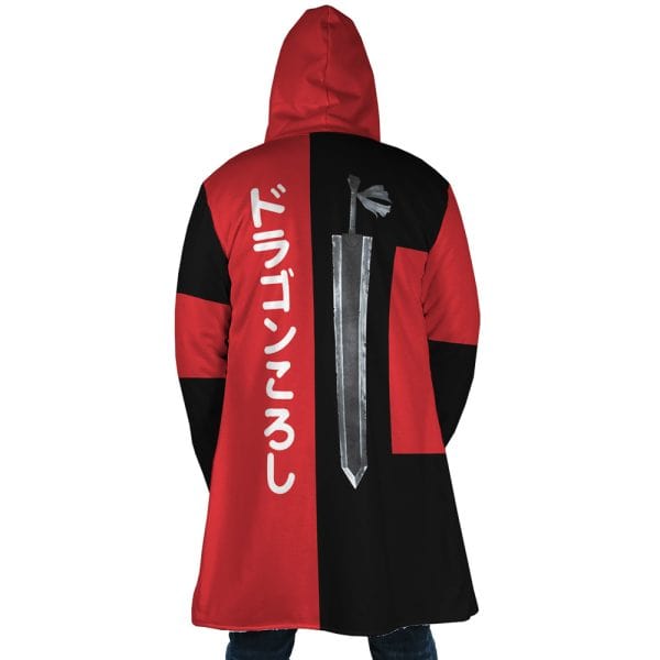 Dragon Slayer Sword Kanji Hooded Dream Cloak Coat