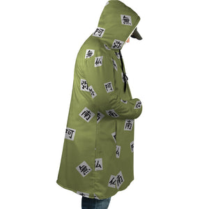 Stone Pillar Gyomei Pattern Hooded Cloak Coat