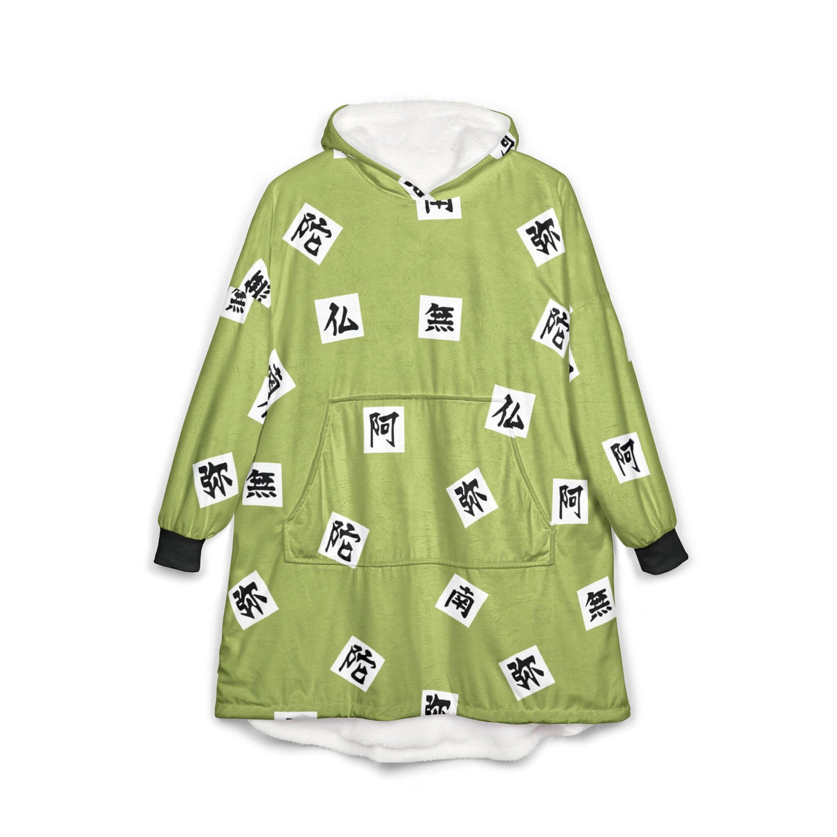 Stone Pillar Kenji Pattern Blanket Hoodie