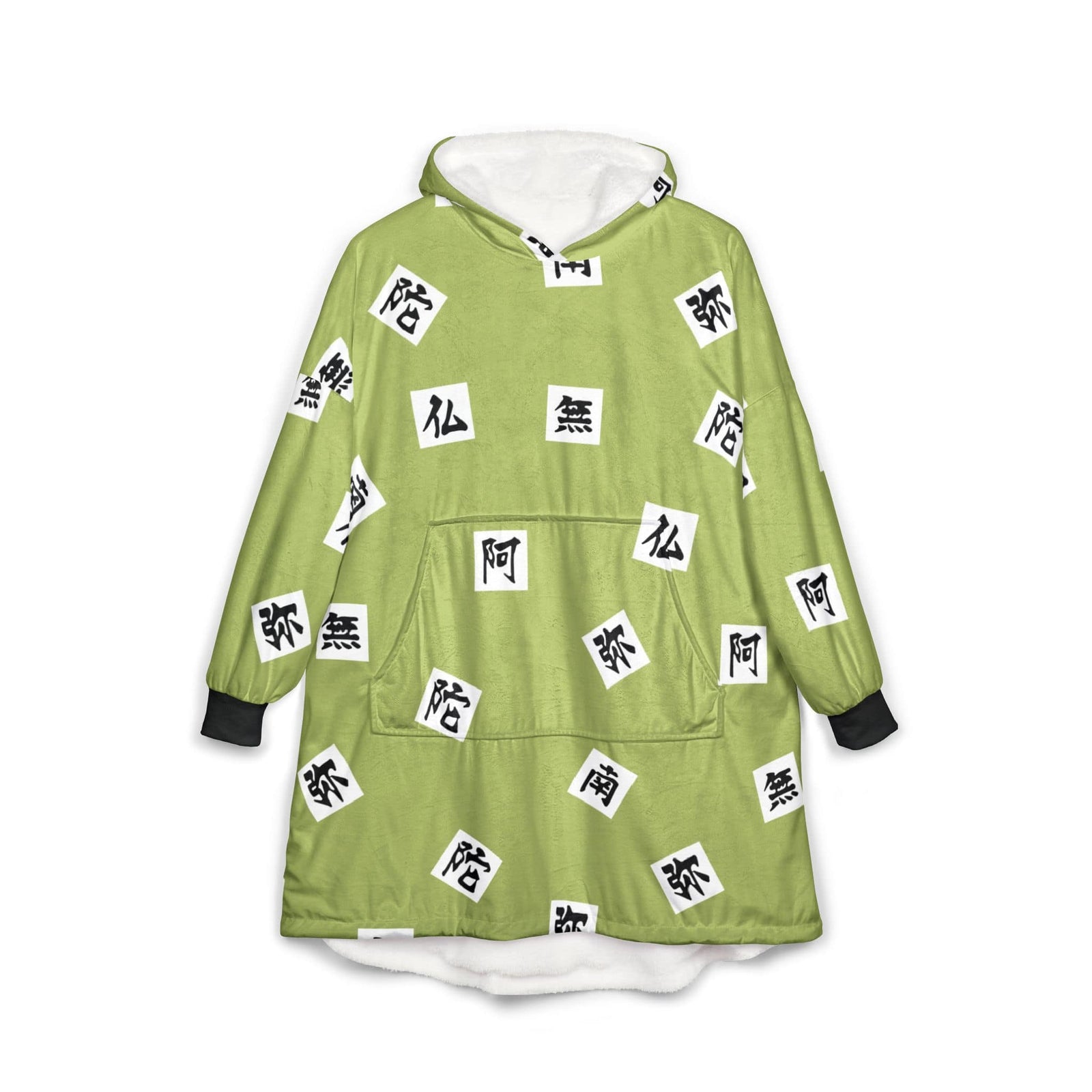 Stone Pillar Kenji Pattern Blanket Hoodie