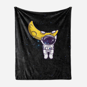 Hanging Astronaut Hip Moon Blanket
