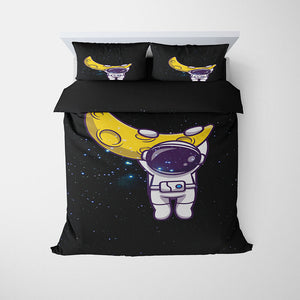 Hanging Astronaut Hip Moon Comforter Bedding