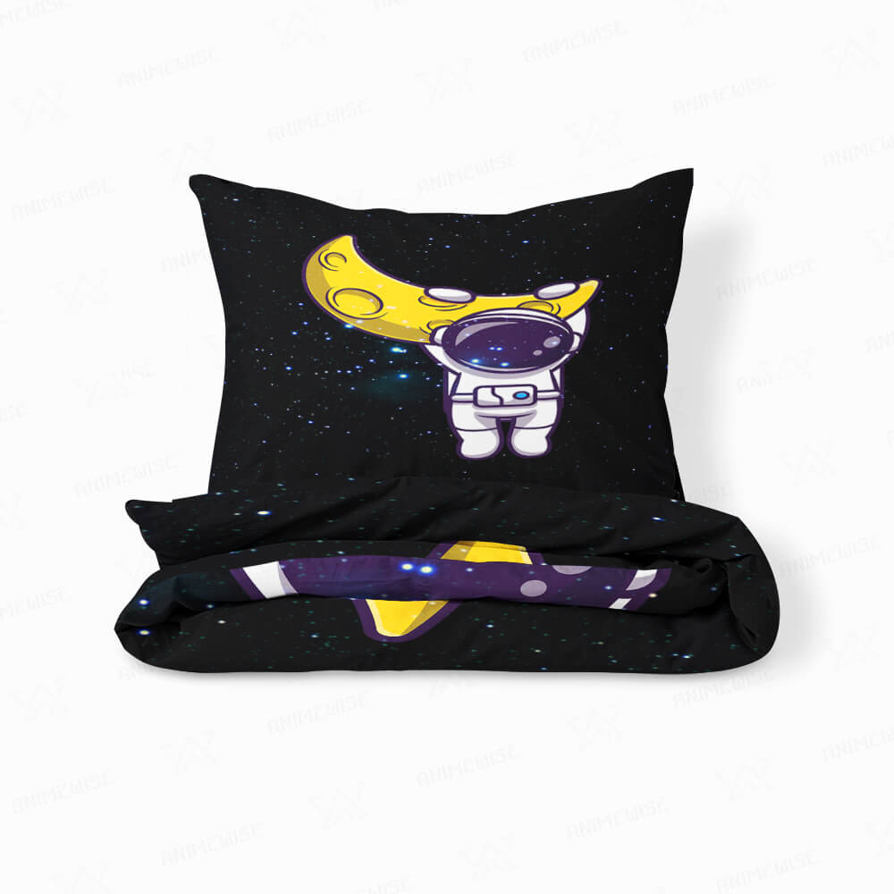 Hanging Astronaut Hip Moon Duvet Cover Bedding