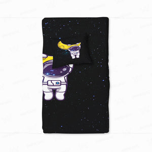 Hanging Astronaut Hip Moon Duvet Cover Bedding