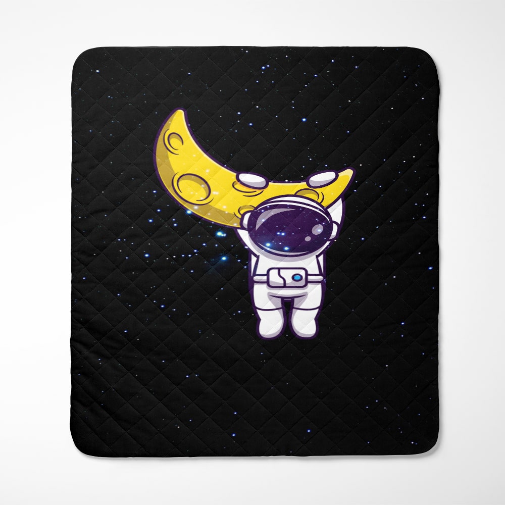 Hanging Astronaut Hip Moon Quilt Bedding