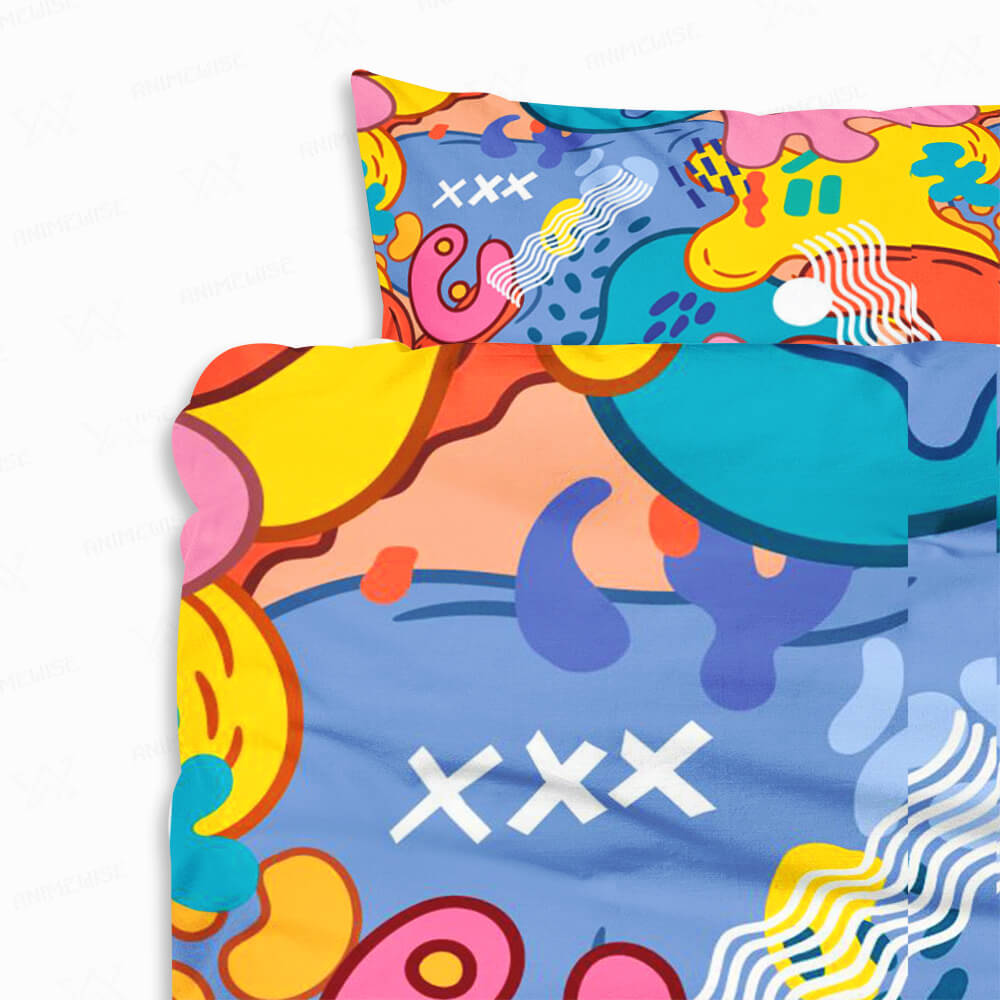 Harajuku Abstract Elemental Comforter Bedding