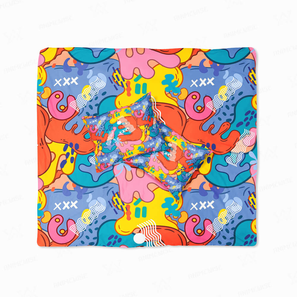 Harajuku Abstract Elemental Duvet Cover Bedding