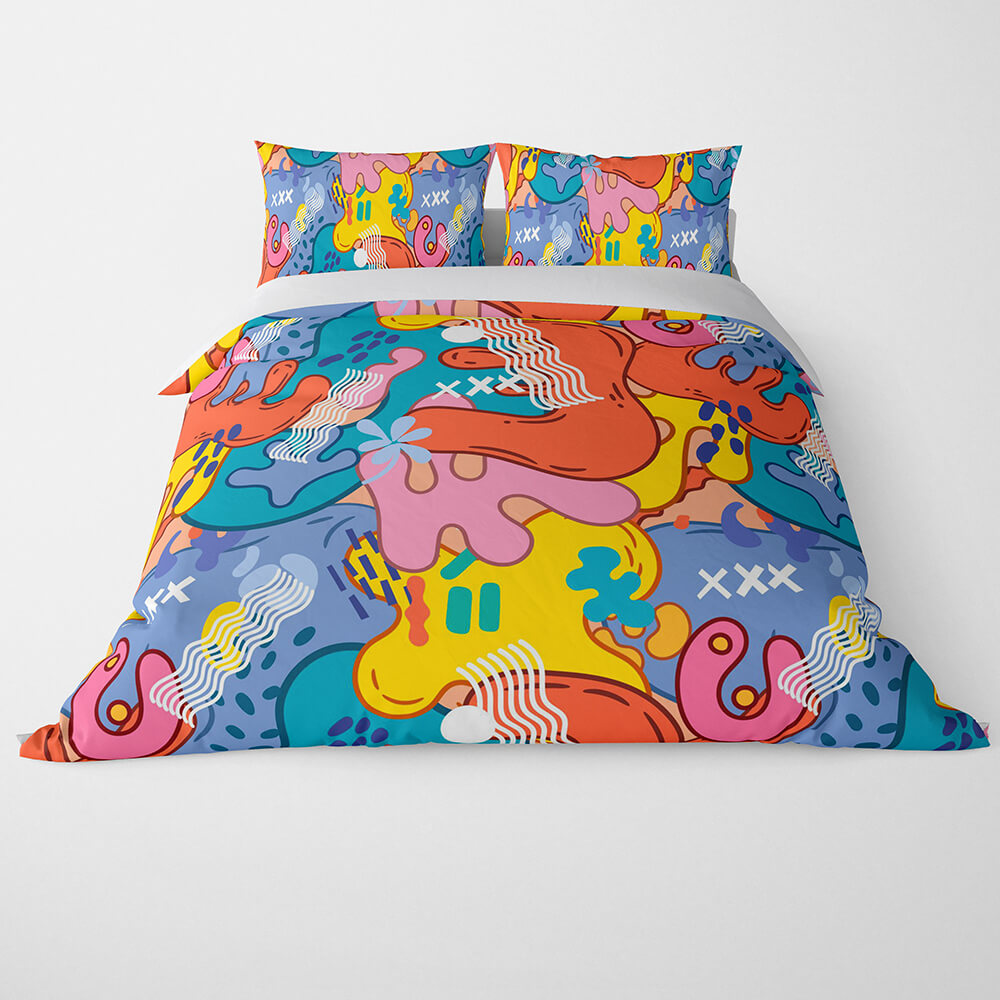 Harajuku Abstract Elemental Duvet Cover Bedding