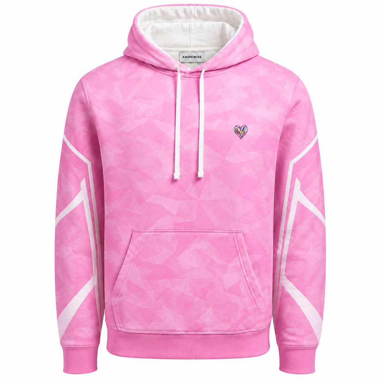 Heart Pulse Pink Graphic Hoodie