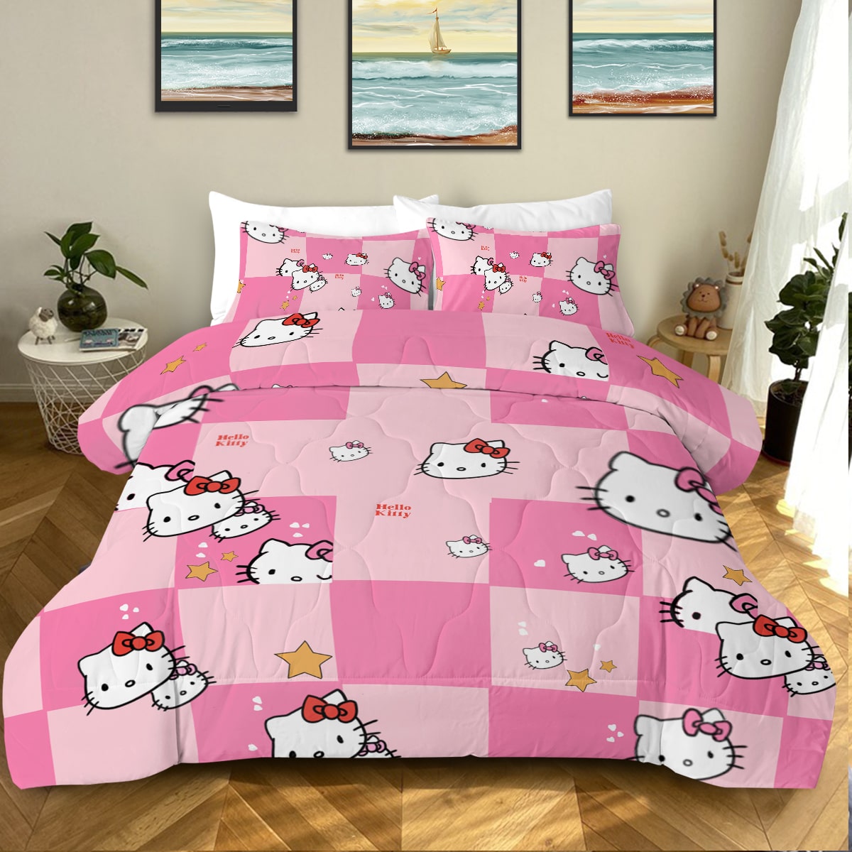 Kitty Kawaii Comforter Set