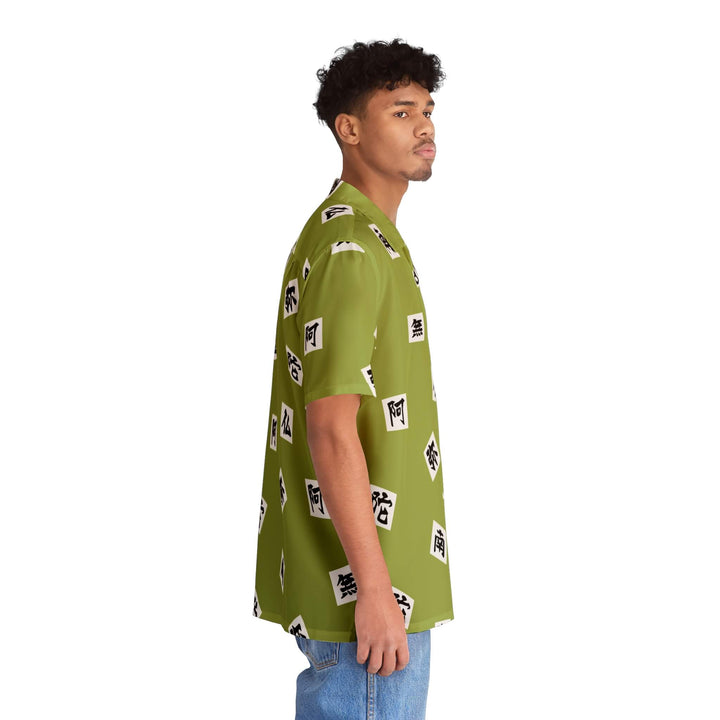 Stone Pillar Haori Pattern Inspired Demon Slaying Hawaiian Shirt