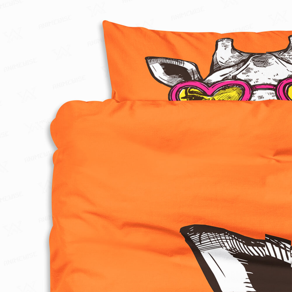 Hipster Giraffe Comforter Bedding