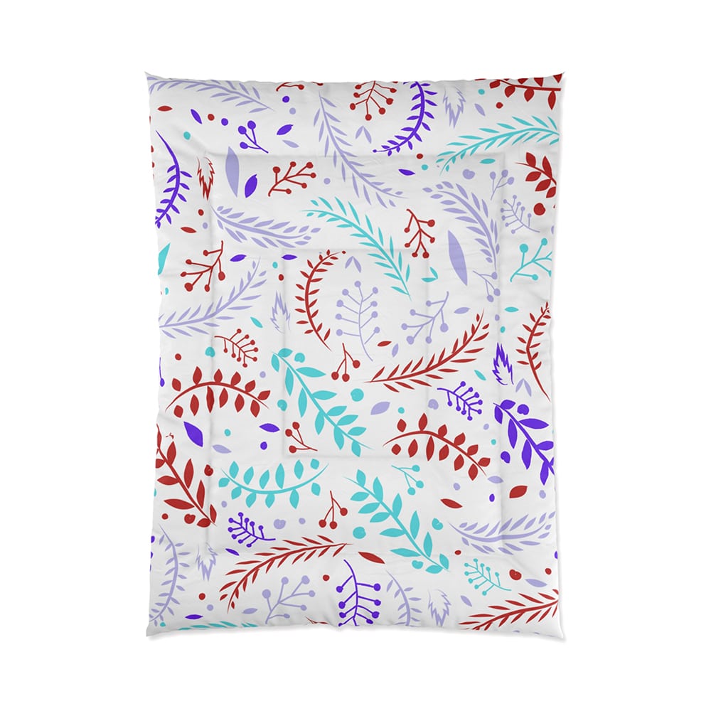 Indie Leaf Design Dream Space Soft Blend Comforter Set Bedding
