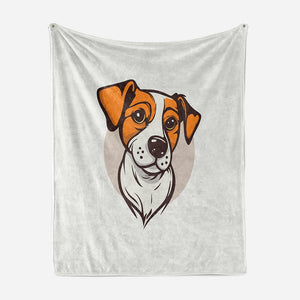 Jack Russel Terrier Dog Art Blanket
