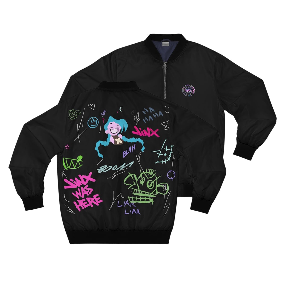 Jinx Graffiti Arcane Bomber Jacket
