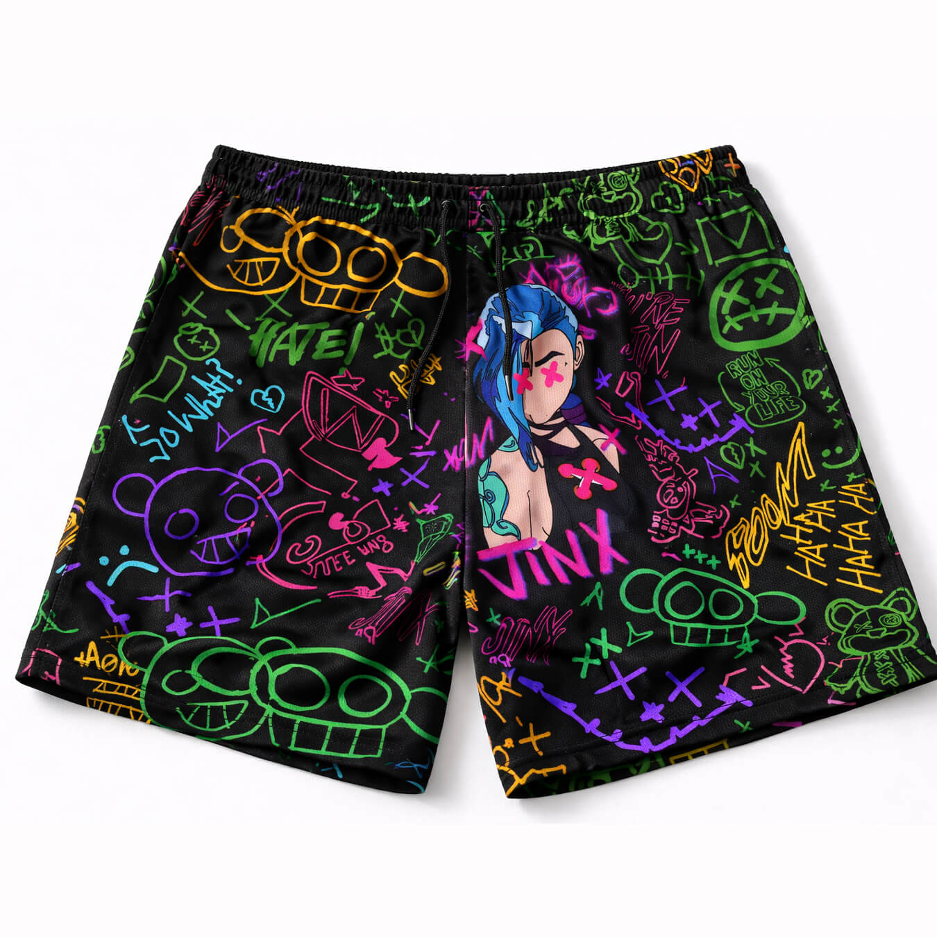 Neo Graffiti Mesh Shorts