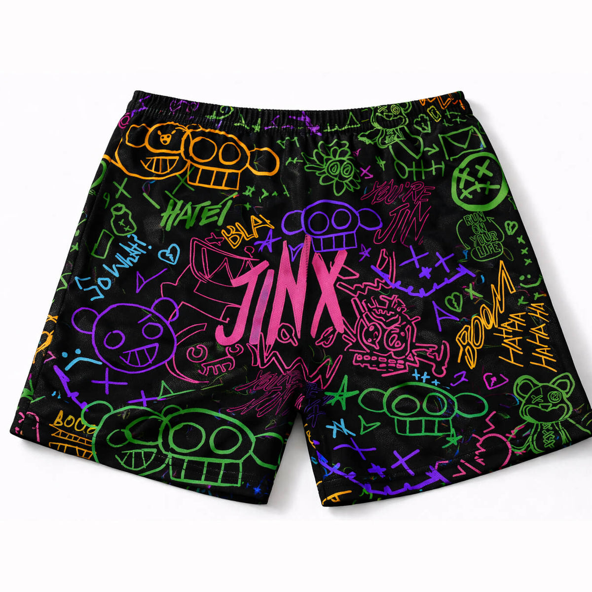 Neo Graffiti Mesh Shorts