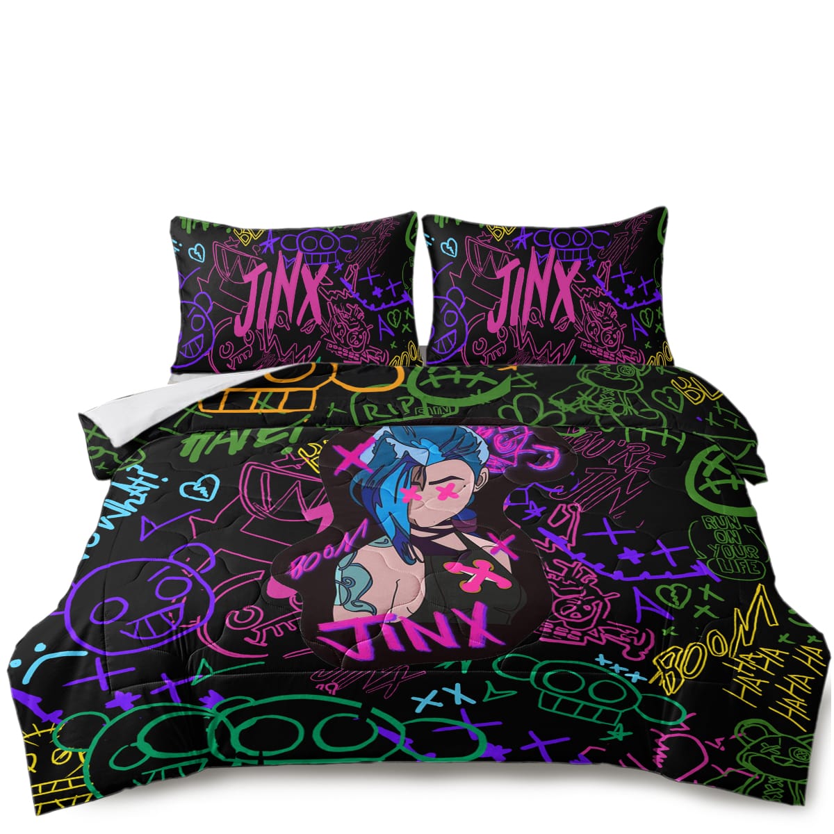 Jinx Neon Graffiti Comforter Bedding