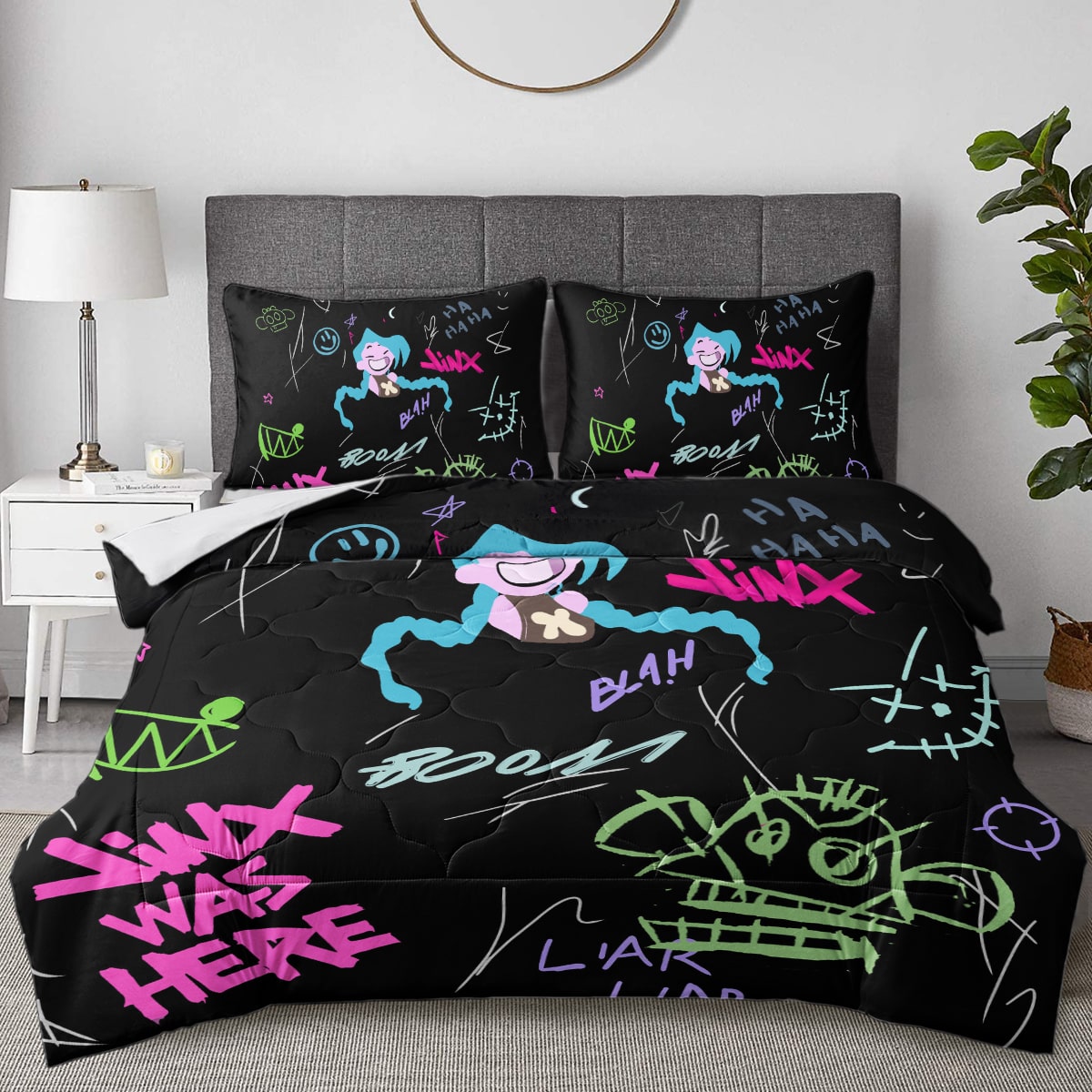Jinx Graffiti Arcane Comforter Bedding