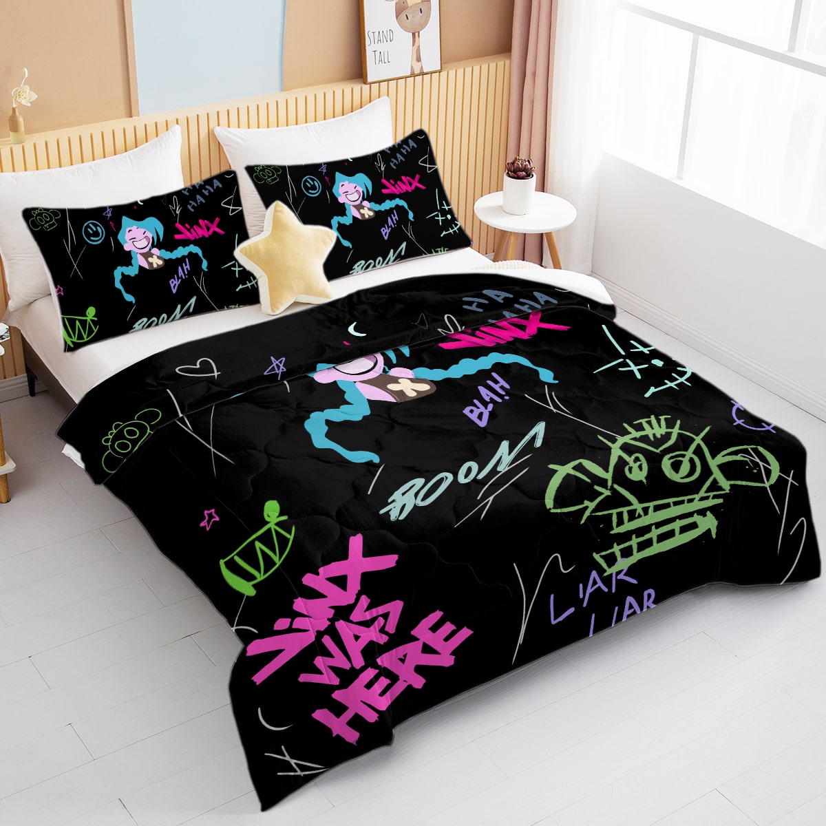 Jinx Graffiti Arcane Comforter Bedding