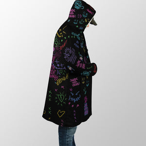 Jinx Graffiti Arcane Hooded Cloak Coat