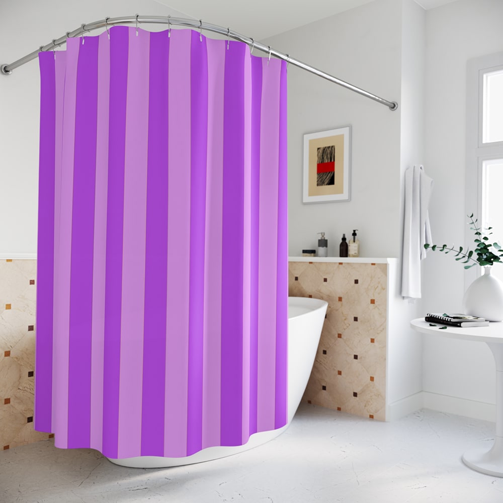 Jinx Stripe Arcane Emblem Shower Curtains