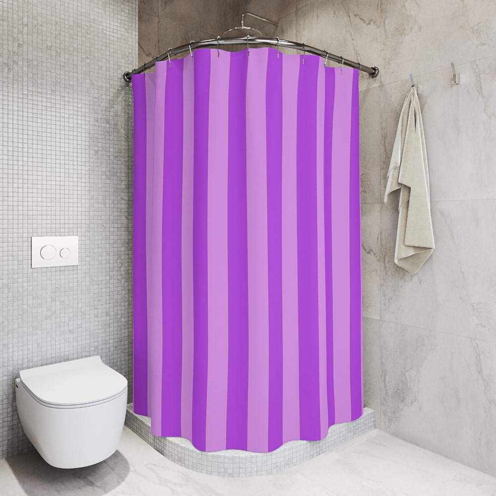 Jinx Stripe Arcane Emblem Shower Curtains