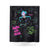 Jinx Was Here Gafitti Design Dark Blue Shower Curtains