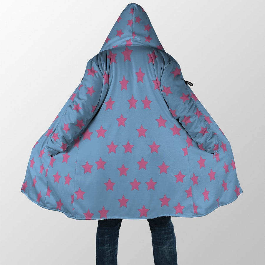 Johnny JoJo Cosplay Pattern Hooded Cloak Coat