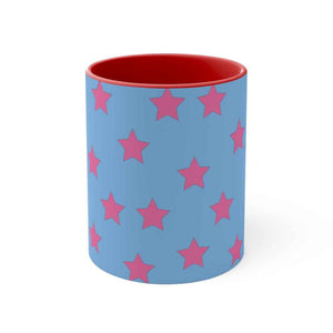 Johnny Joe Kid Star Pattern Accent Coffee Mug