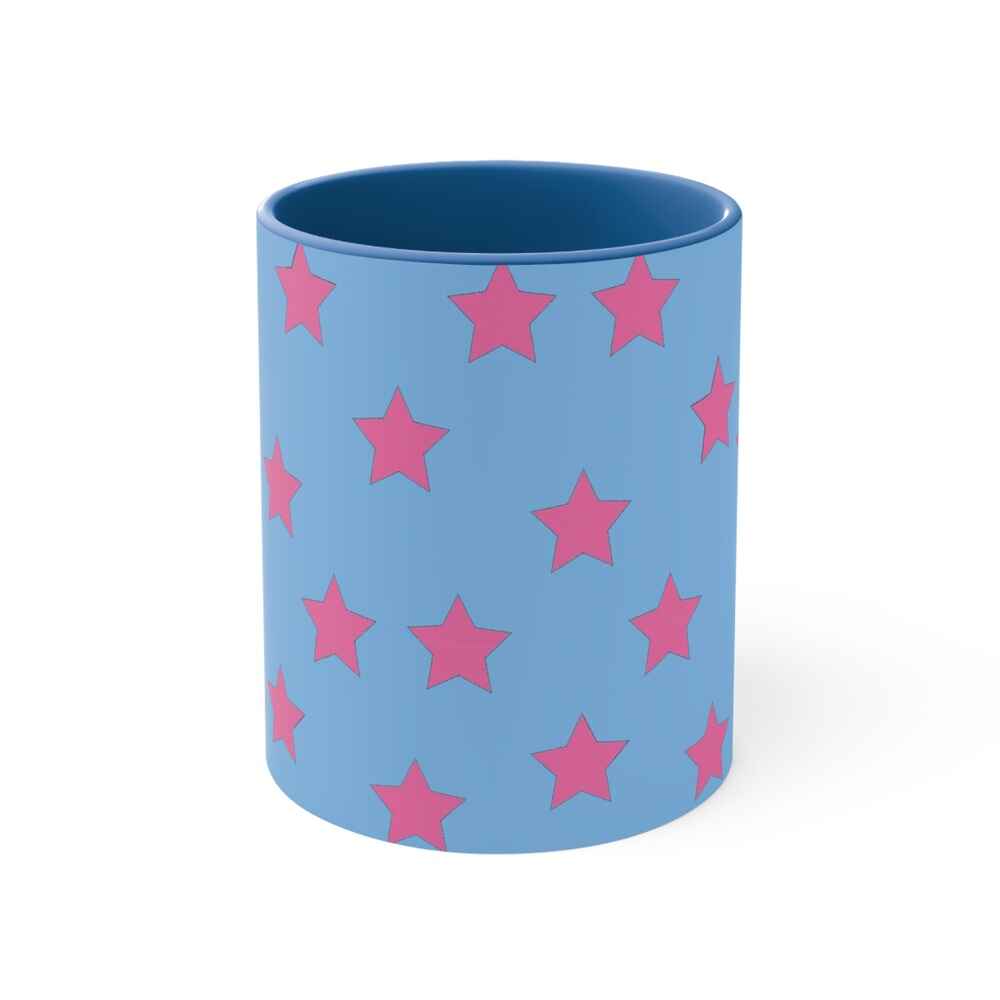 Johnny Joe Kid Star Pattern Accent Coffee Mug