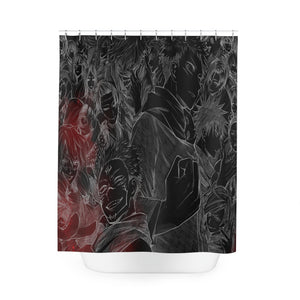 Jujutsu All Curse Pattern Shower Curtains