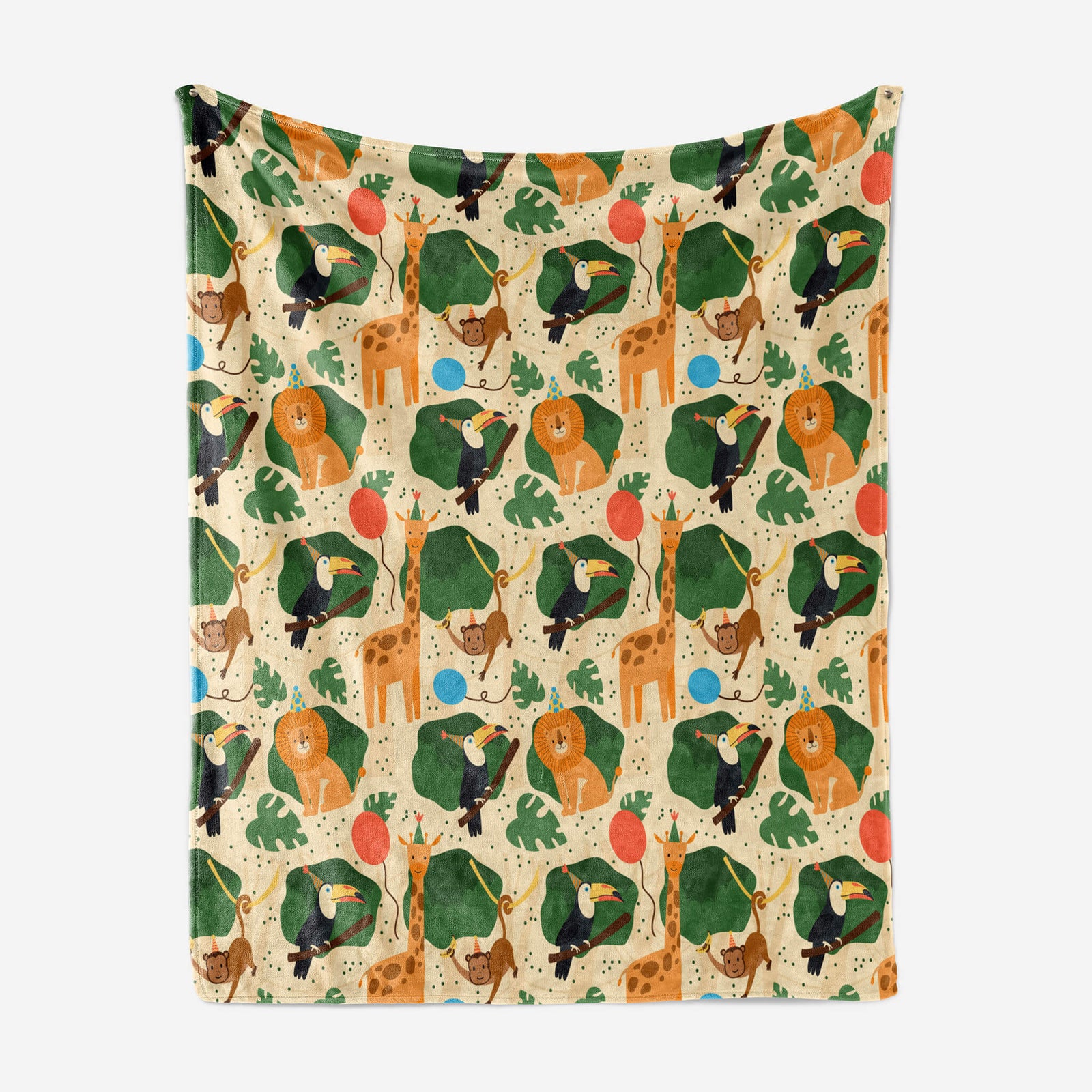 Jungle story Amazonian Kids Pattern Blanket