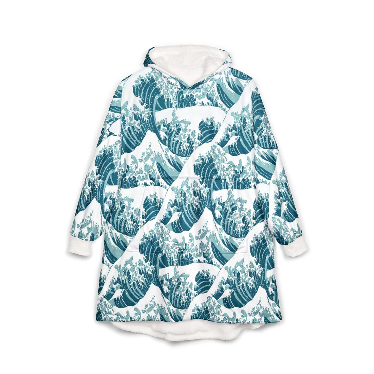 Waves of Kagava Oversized Blanket Hoodie