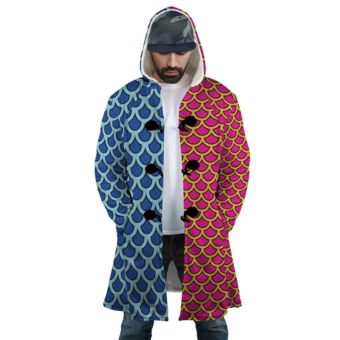 King of The Beasts Dragon Scale OP Hooded Dream Cloak Coat